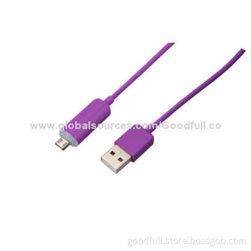 Micro USB2.0 Data Cable Assembly, RoHS Directive Compliant